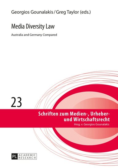 Georgios Gounalakis, Greg Taylor - Media Diversity Law, Inbunden