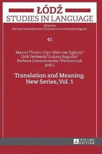 bokomslag Translation and Meaning