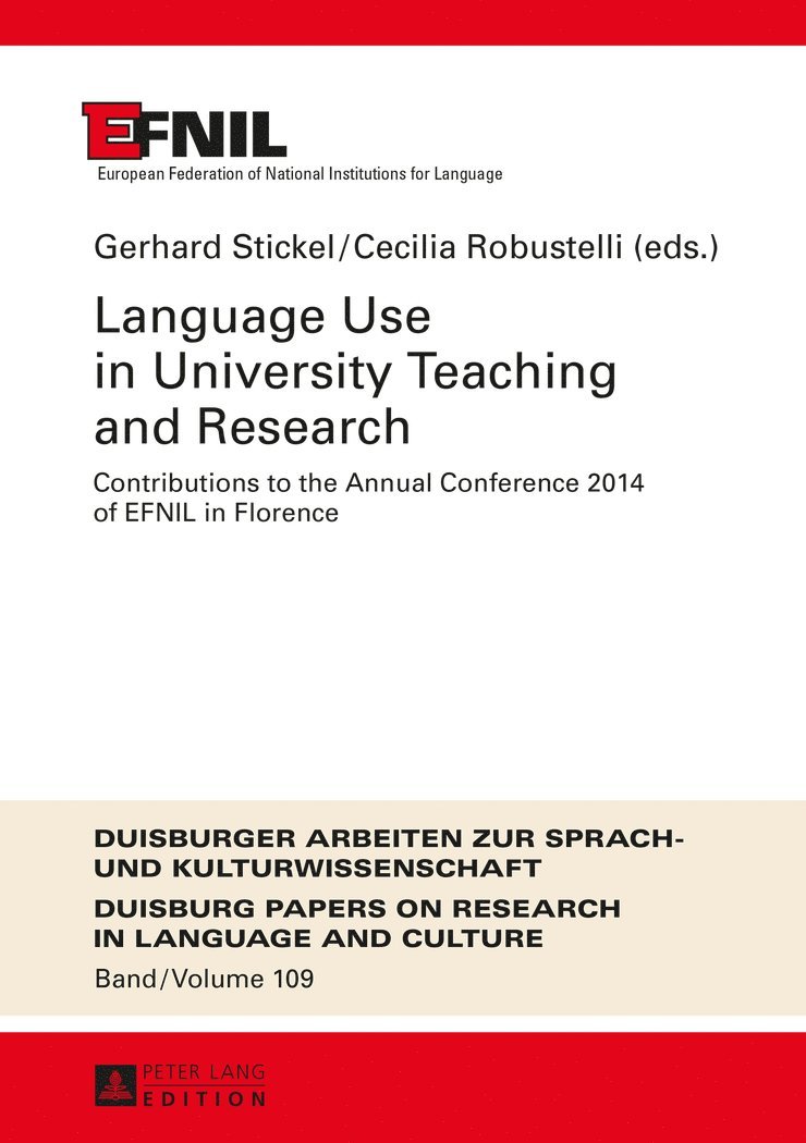 Language Use in University Teaching and Research 1