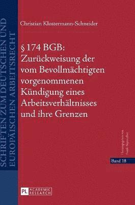 bokomslag § 174 BGB