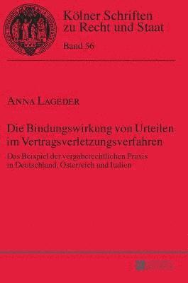 bokomslag Die Bindungswirkung von Urteilen im Vertragsverletzungsverfahren