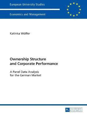 bokomslag Ownership Structure and Corporate Performance