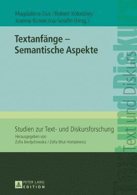 Textanfaenge - Semantische Aspekte 1