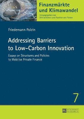 Friedemann Polzin - Addressing Barriers to Low-Carbon Innovation, Häftad
