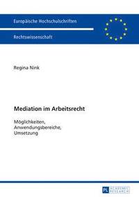 bokomslag Mediation Im Arbeitsrecht