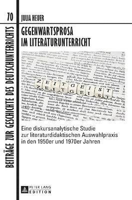 bokomslag Gegenwartsprosa im Literaturunterricht