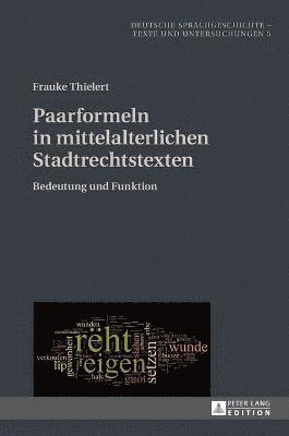 bokomslag Paarformeln in mittelalterlichen Stadtrechtstexten