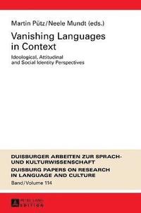 bokomslag Vanishing Languages in Context