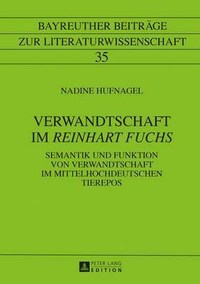 bokomslag Verwandtschaft Im 'Reinhart Fuchs'