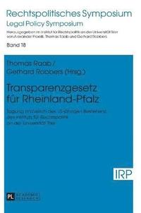 bokomslag Transparenzgesetz fuer Rheinland-Pfalz