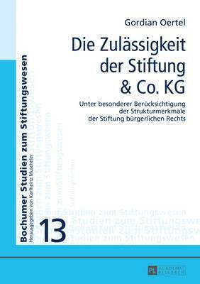 Die Zulaessigkeit Der Stiftung & Co. Kg 1