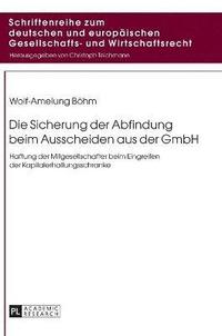 bokomslag Sicherung der Abfindung beim Ausscheiden aus der GmbH