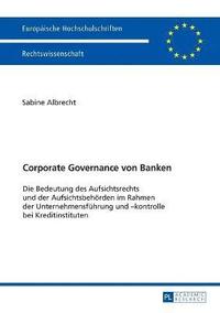 bokomslag Corporate Governance von Banken
