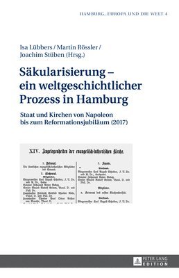 Helmut Stubbe Da Luz, Isa Lübbers, Martin Rössler, Joachim Stüben - Saekularisierung - ein weltgeschichtlicher Prozess in Hamburg, Inbunden