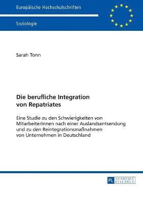 Sarah Tonn - berufliche Integration von Repatriates, Häftad