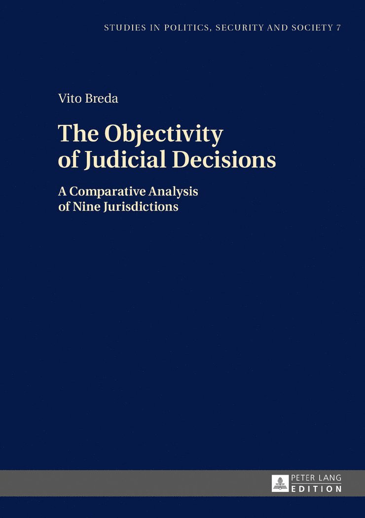 Vito Breda - Objectivity of Judicial Decisions, Inbunden