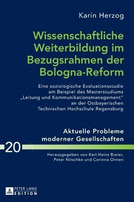 bokomslag Wissenschaftliche Weiterbildung im Bezugsrahmen der Bologna-Reform