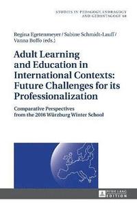 bokomslag Adult Learning and Education in International Contexts: Future Challenges for its Professionalization