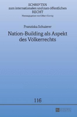 bokomslag Nation-Building als Aspekt des Voelkerrechts