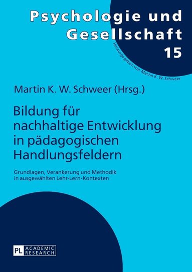 bokomslag Bildung fuer nachhaltige Entwicklung in paedagogischen Handlungsfeldern