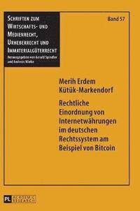 bokomslag Rechtliche Einordnung von Internetwahrungen im deutschen Rechtssystem