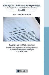 bokomslag Psychologie und Totalitarismus