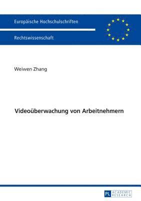 bokomslag Videoueberwachung von Arbeitnehmern