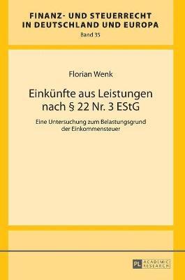 Florian Wenk - Einkuenfte aus Leistungen nach § 22 Nr. 3 EStG, Inbunden