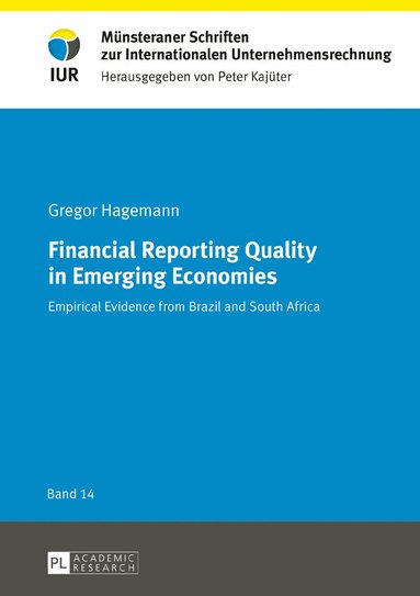 Gregor Hagemann - Financial Reporting Quality in Emerging Economies, Inbunden