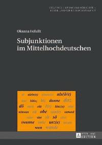 bokomslag Subjunktionen Im Mittelhochdeutschen