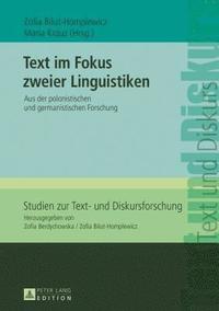 bokomslag Text im Fokus zweier Linguistiken