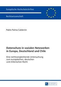 bokomslag Datenschutz in sozialen Netzwerken in Europa, Deutschland und Chile