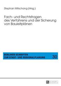 bokomslag Fach- und Rechtsfragen des Verfahrens und der Sicherung von Bauleitplaenen