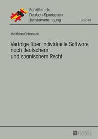 bokomslag Vertraege ueber individuelle Software nach deutschem und spanischem Recht