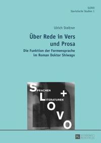 bokomslag Ueber Rede in Vers und Prosa