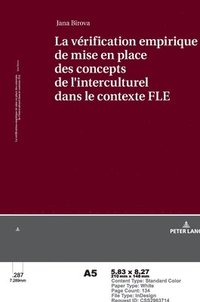 bokomslag La Vrification Empirique de Mise En Place Des Concepts de L&#697;interculturel Dans Le Contexte Fle