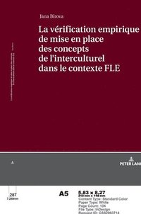 bokomslag Vérification Empirique de Mise En Place Des Concepts de L?interculturel Dans Le Contexte Fle
