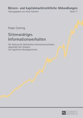 Feyko Conring, Horst Hammen - Sittenwidriges Informationsverhalten, Inbunden