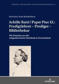 bokomslag Achille Ratti / Papst Pius XI.