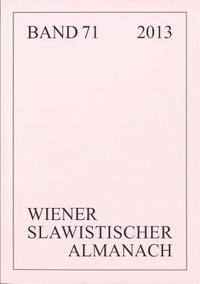 bokomslag Wiener Slawistischer Almanach Band 71/2013