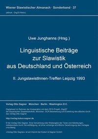 bokomslag Linguistische Beitraege Zur Slawistik Aus Deutschland Und Oesterreich