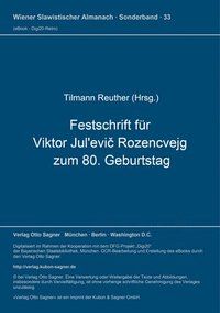 bokomslag Festschrift Fuer Viktor Jul'evi&#269; Rozencvejg Zum 80. Geburtstag