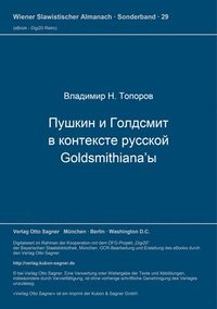 bokomslag Puskin I Goldsmith V Kontekste Russkoj Goldsmithiana'y (K Postanovke Voprosa)