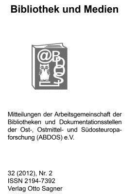 Bibliothek Und Medien 32 (2012). Nr. 2 1