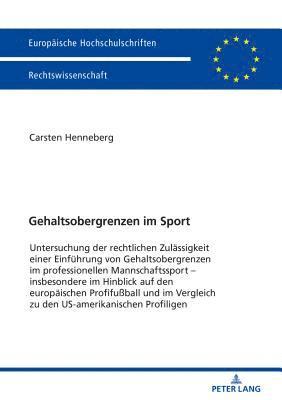 bokomslag Gehaltsobergrenzen im Sport