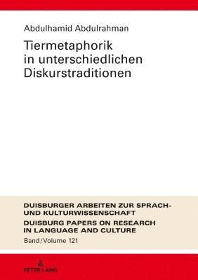 bokomslag Tiermetaphorik in Unterschiedlichen Diskurstraditionen