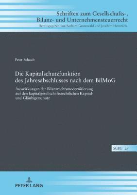 bokomslag Die Kapitalschutzfunktion des Jahresabschlusses nach dem BilMoG