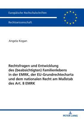 bokomslag Rechtsfragen Und Entwicklung Des (Beabsichtigten) Familienlebens in Der Emrk, Der Eu-Grundrechtecharta Und Dem Nationalen Recht Am Maßstab Des Art. 8 Emrk