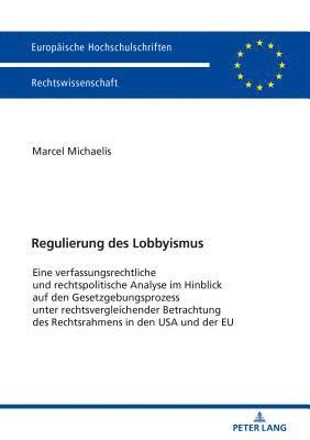 bokomslag Regulierung Des Lobbyismus