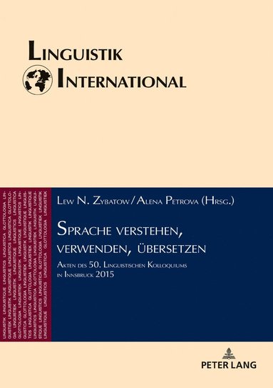 bokomslag Sprache verstehen, verwenden, uebersetzen